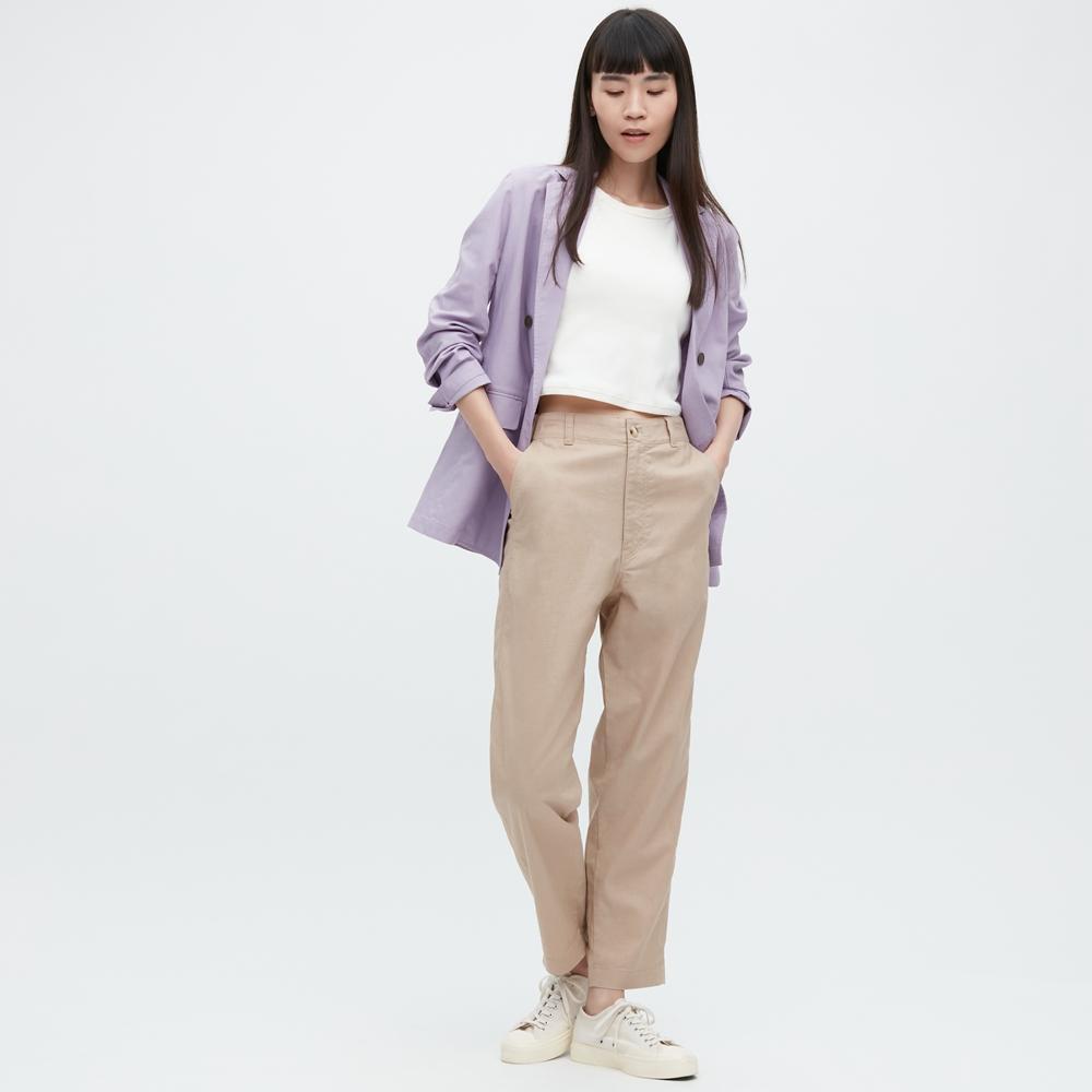 

Брюки повседневные Uniqlo, бежевый