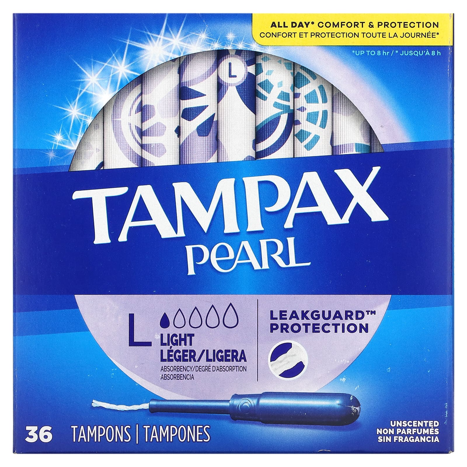 Тампоны Tampax легкие, 36 тампонов – заказать из-за рубежа в «CDEK.Shopping»