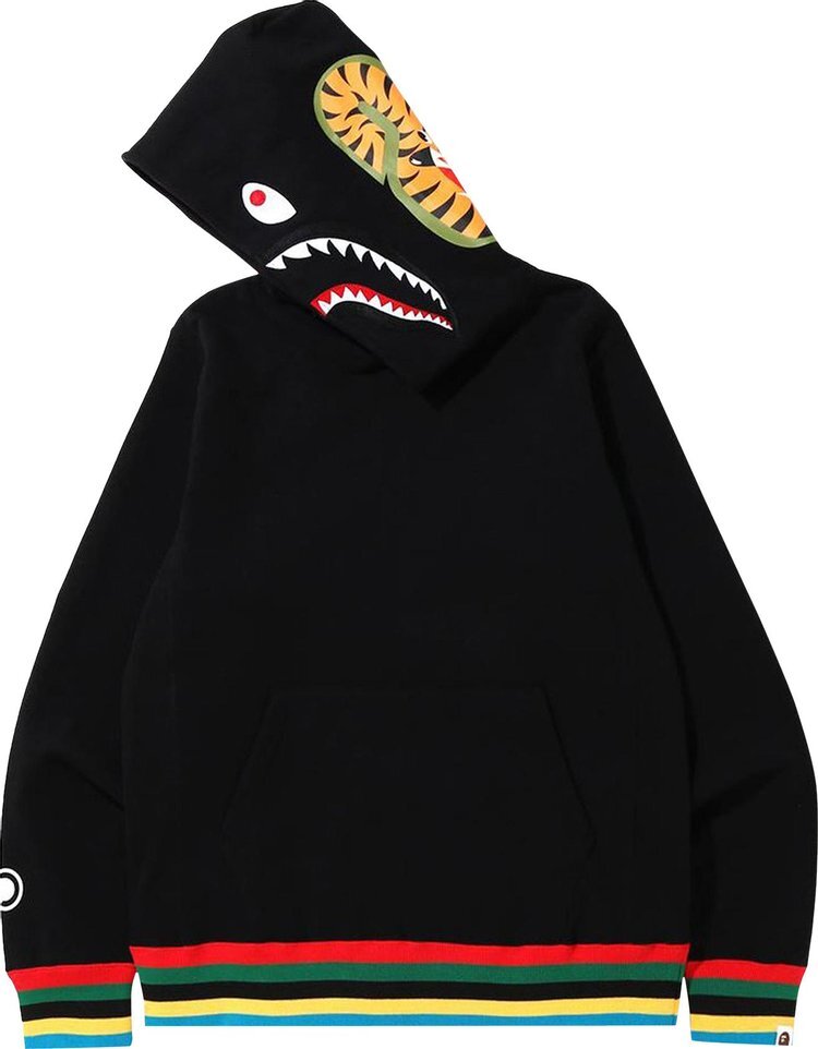 All black bape hoodie hotsell