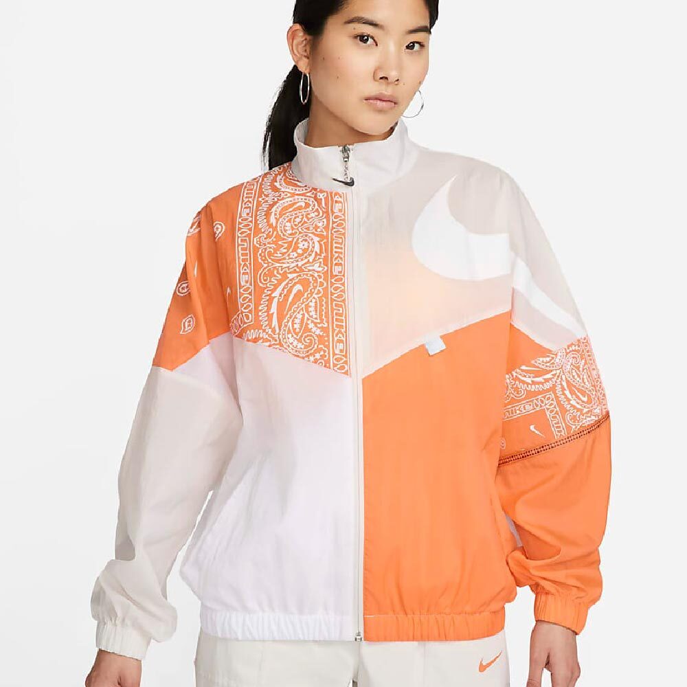 

Куртка Nike Sportswear Windrunner Women's Woven, белый/оранжевый