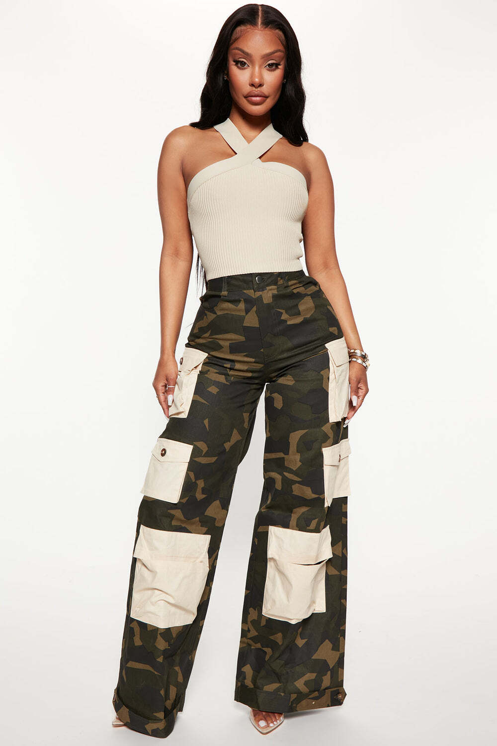

Брюки карго Fashion Nova JP3545, камуфляж