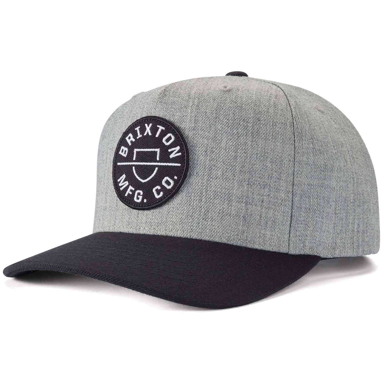 Кепка Brixton Crest CP MP Snapback, серый - фото