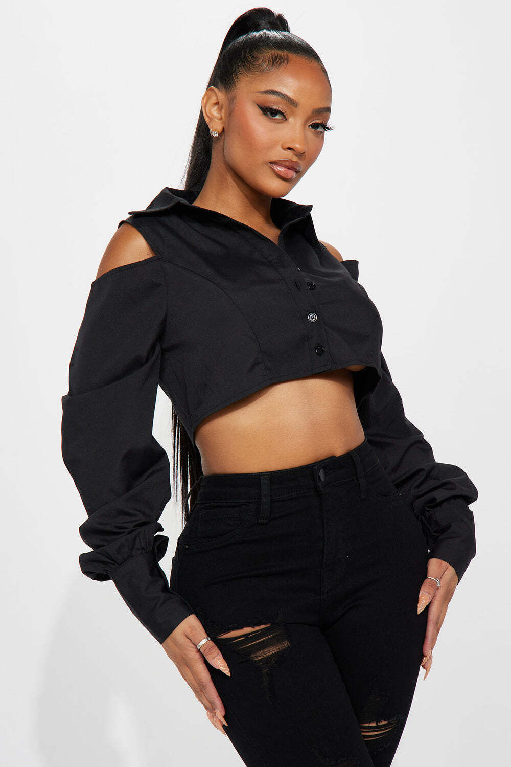 

Топ Fashion Nova MT6603FN, черный