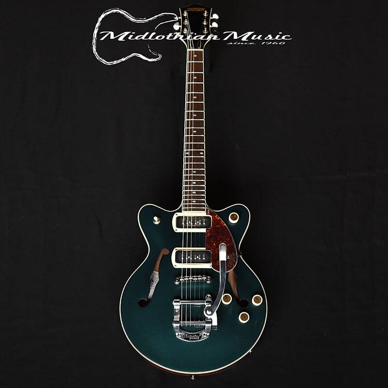 

Центральный блок Gretsch G2655T-P90 Streamliner JR. Double-Cut P90 с Bigsby — двухцветный полуночный сапфир Gretsch G2655T-P90 Streamliner Center Block JR. Double-Cut P90 w/Bigsby
