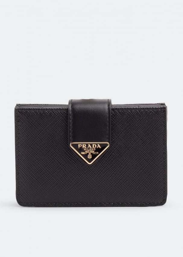 

Картхолдер PRADA Saffiano leather cardholder, черный
