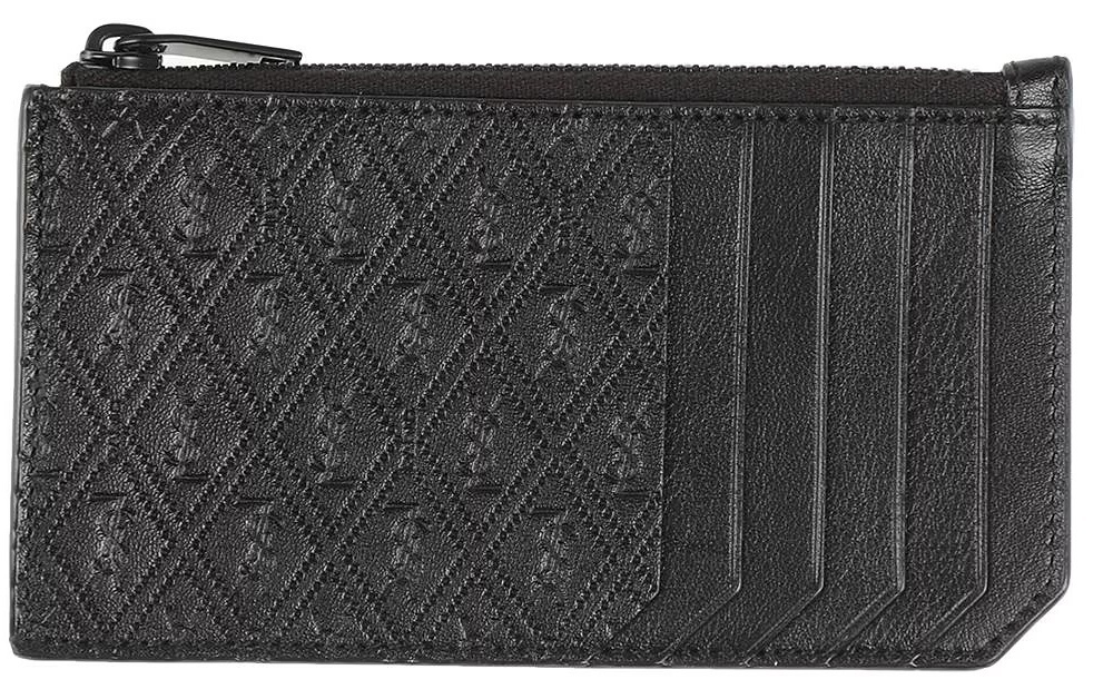 

Кошелек с визитницей Saint Laurent Document Holders, черный