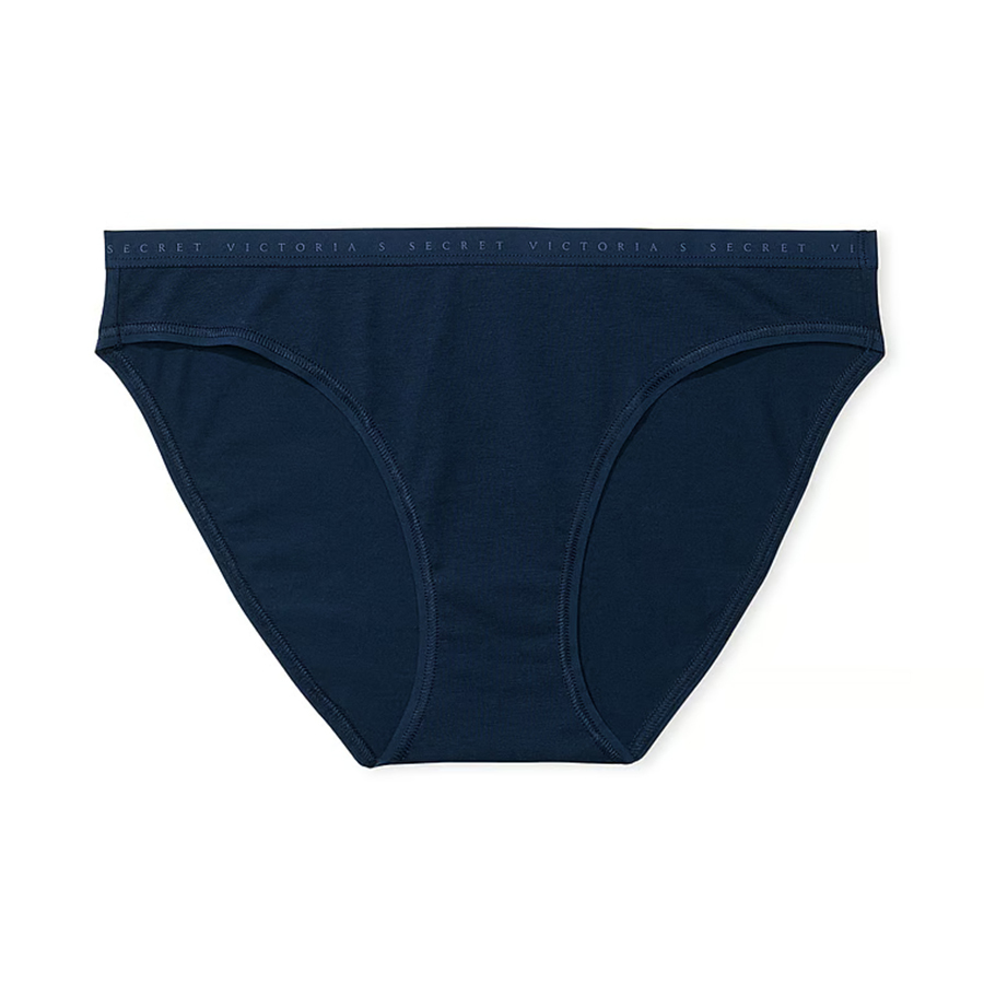 

Трусики Victoria's Secret Stretch Cotton Bikini Classic, черно-темно-синий