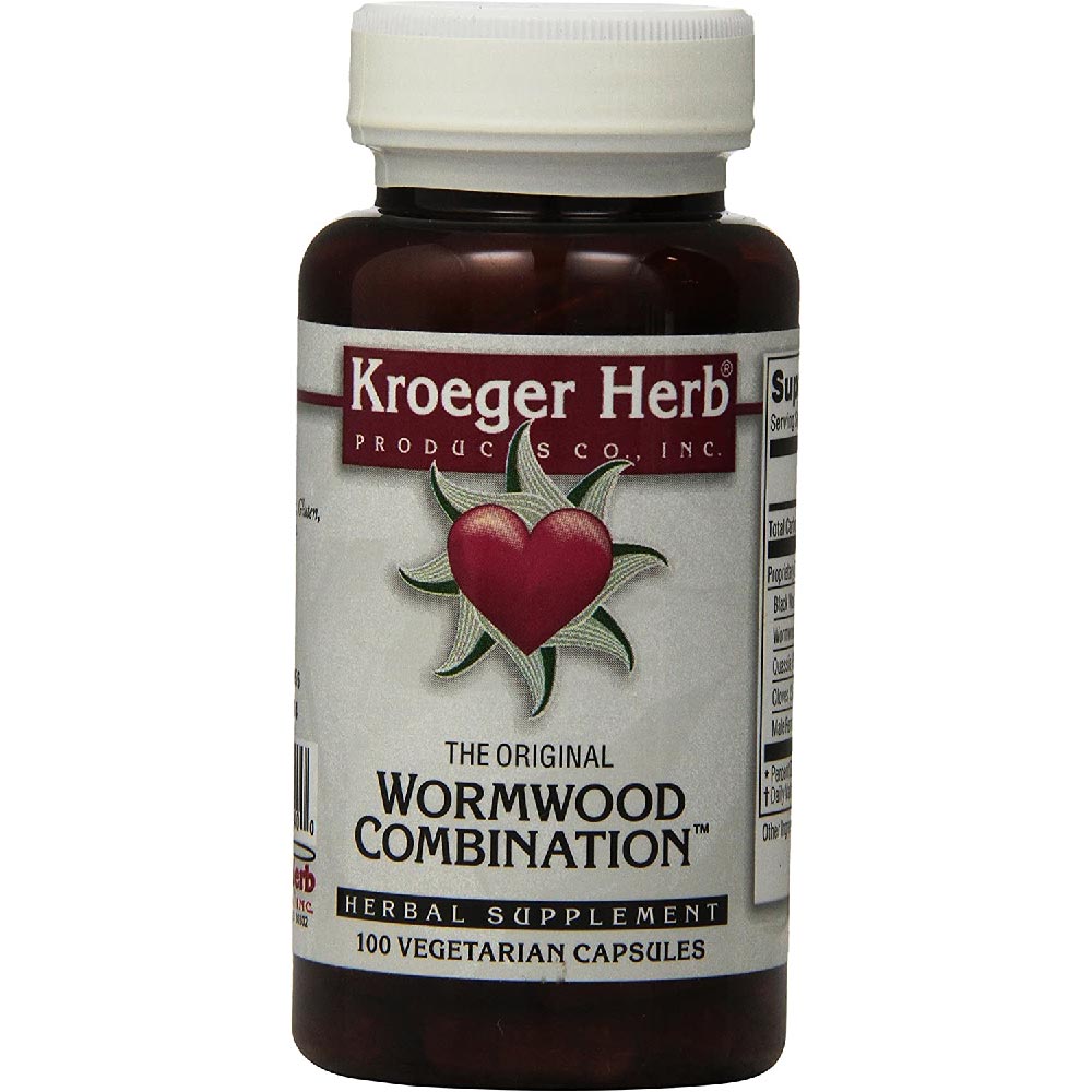 Экстракт полыни Kroeger Herb Wormwood Combination Co, 100 капсул пищевая добавка dream water original sleep powder snoozeberry