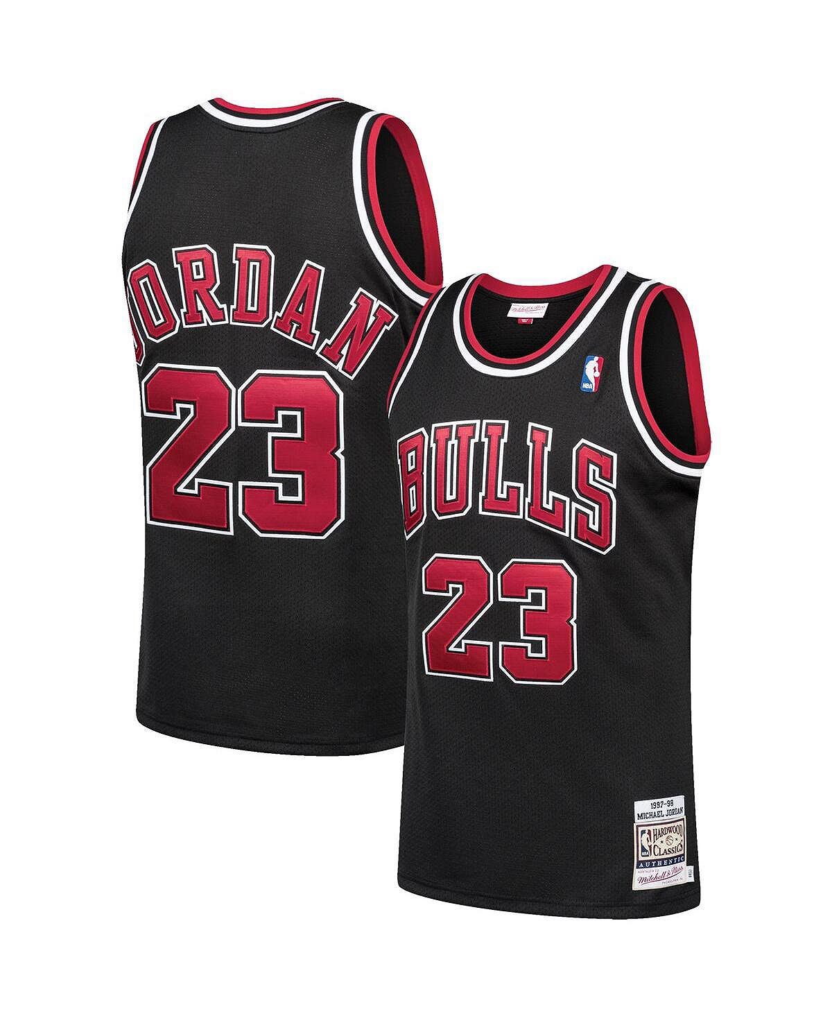 Мужская майка michael jordan black chicago bulls 1997-98 hardwood classics  authentic player jersey Mitchell & Ness, черный – заказать по доступной  цене из-за рубежа в «CDEK.Shopping»