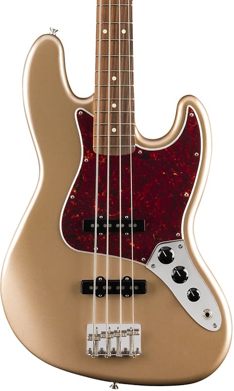 

Fender Vintera 60s Jazz Bass Firemist Gold с сумкой