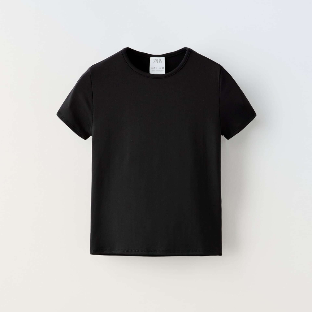 

Футболка Zara Polyamide Basic, черный