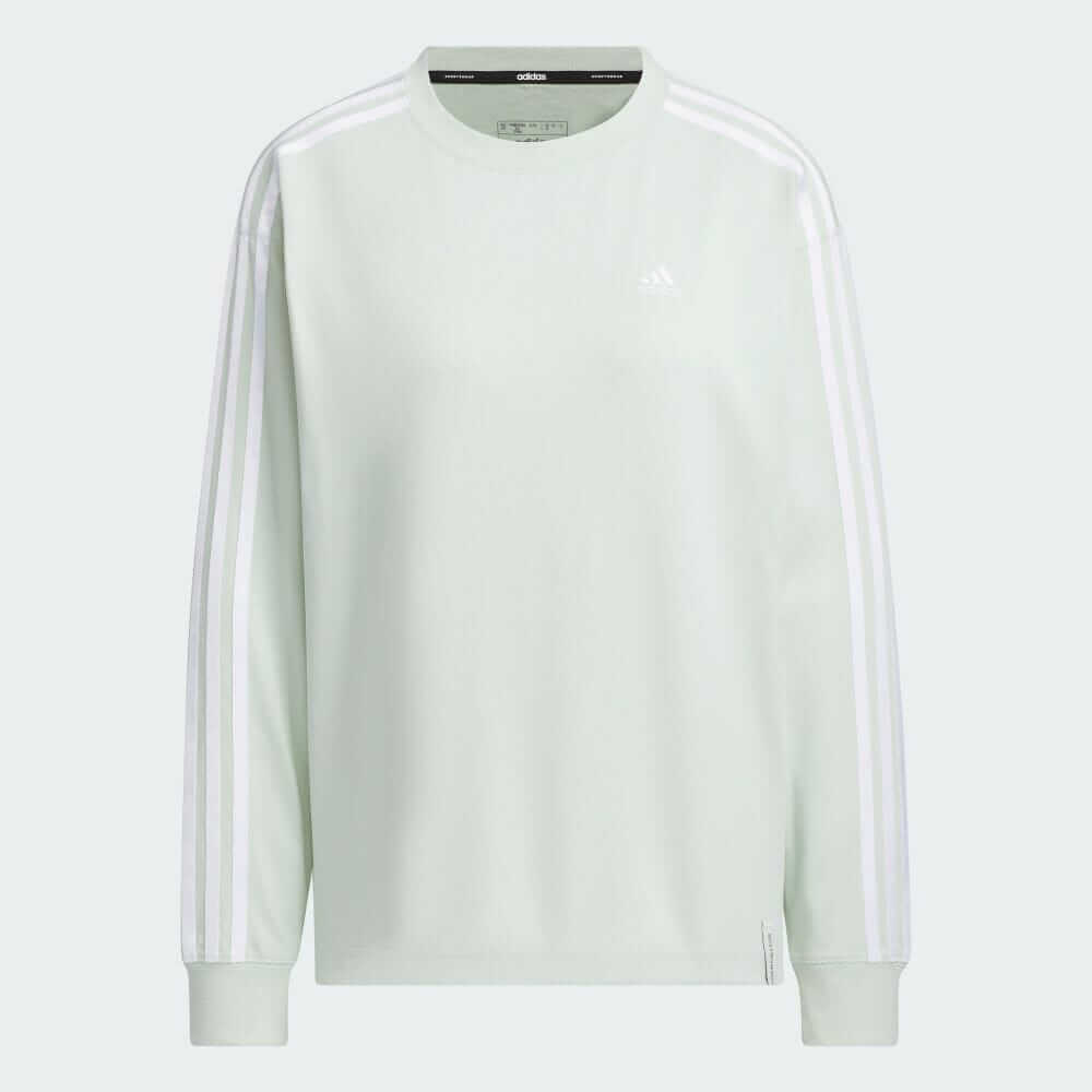 

Лонгслив Adidas Essentials Plus Three Stripes, светло-зеленый