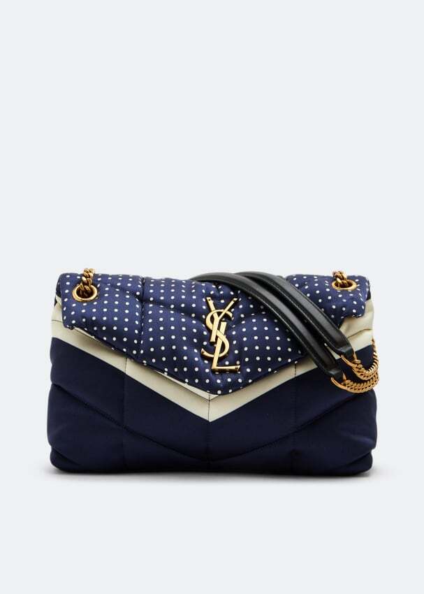 

Сумка SAINT LAURENT Loulou Puffer small chain bag, синий