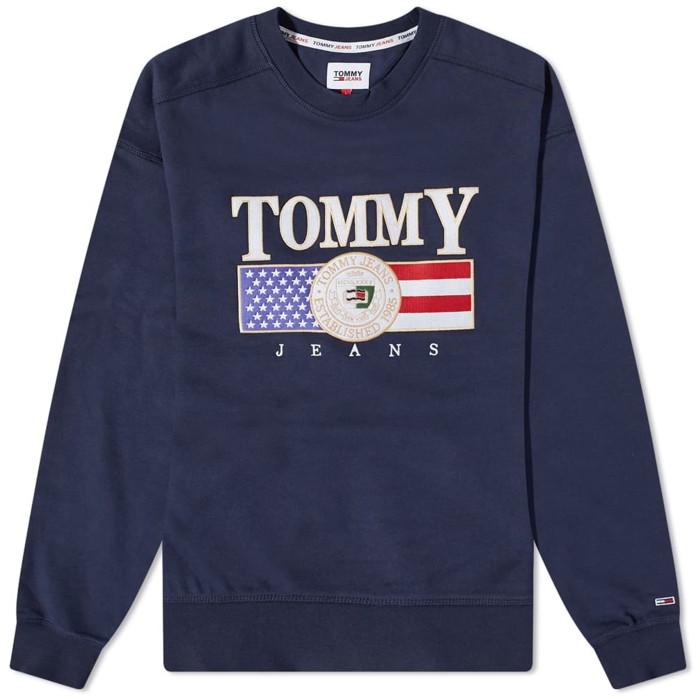

Толстовка Tommy Jeans Boxy Lux Crew Sweat, Серый