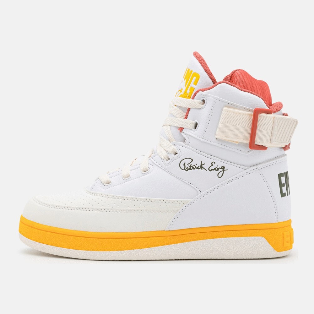 

Кроссовки Ewing 33, white/tobasco/banana