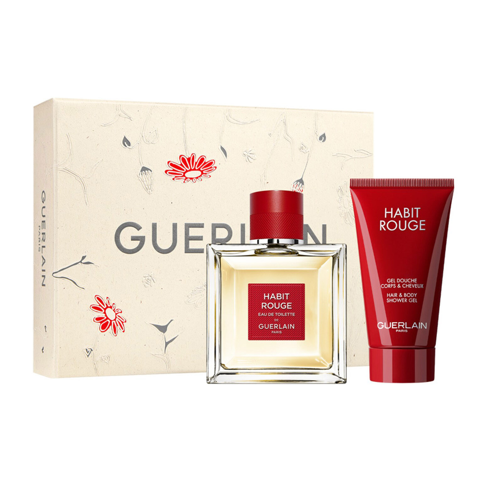 Подарочный парфюмерный набор Guerlain Habit Rouge, 2 предмета фото