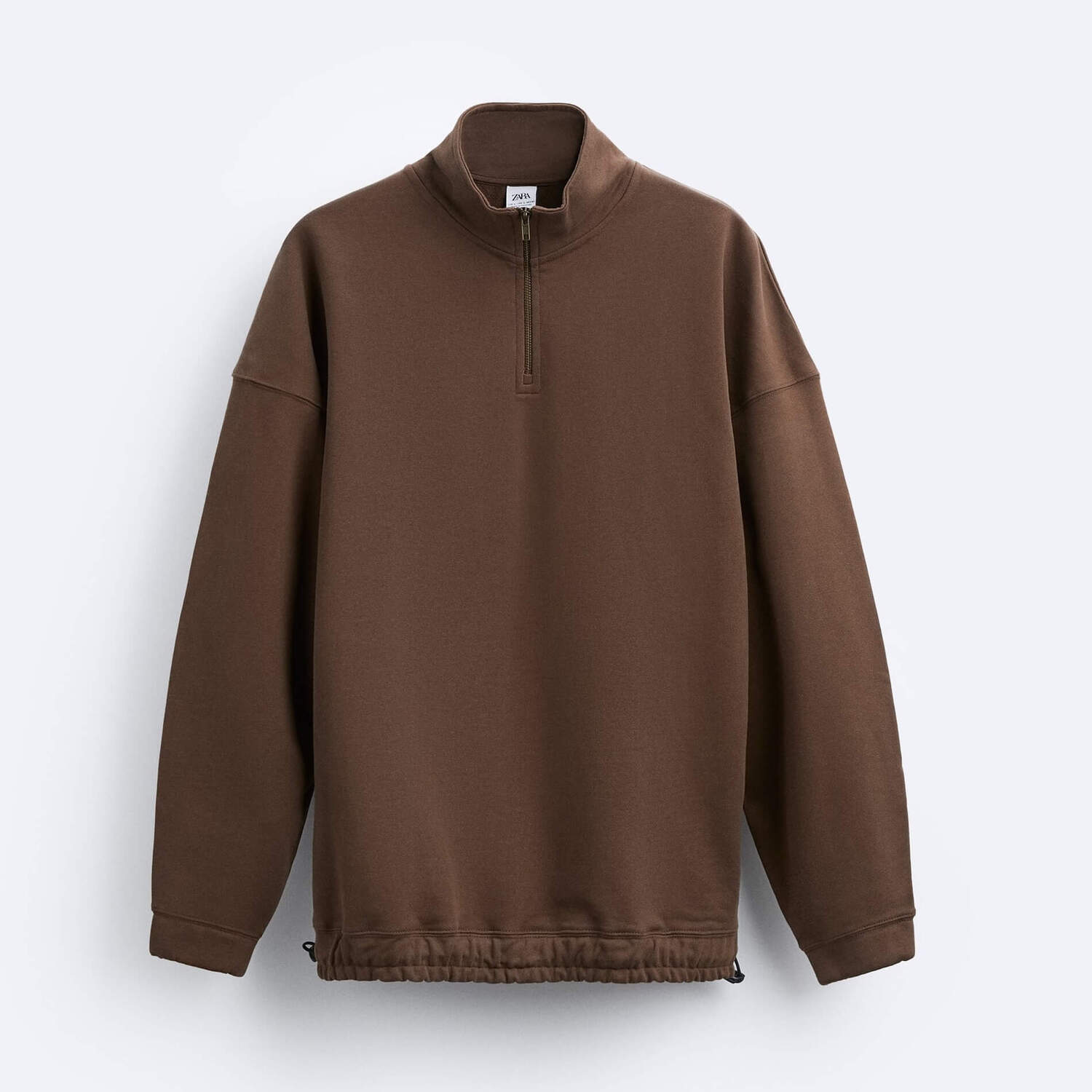 

Толстовка Zara With Zip, коричневый