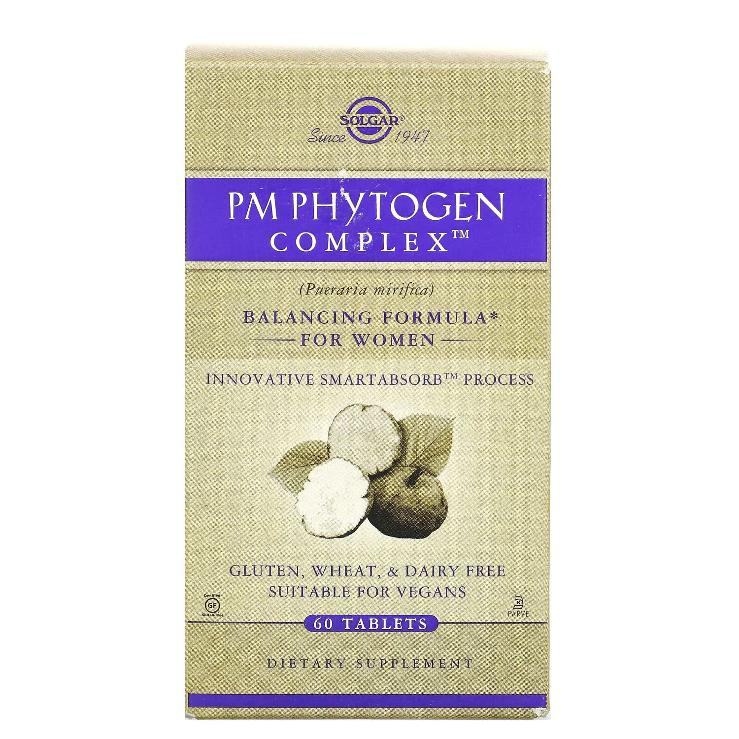 

Solgar, комплекс PM PhytoGen, 60 таблеток