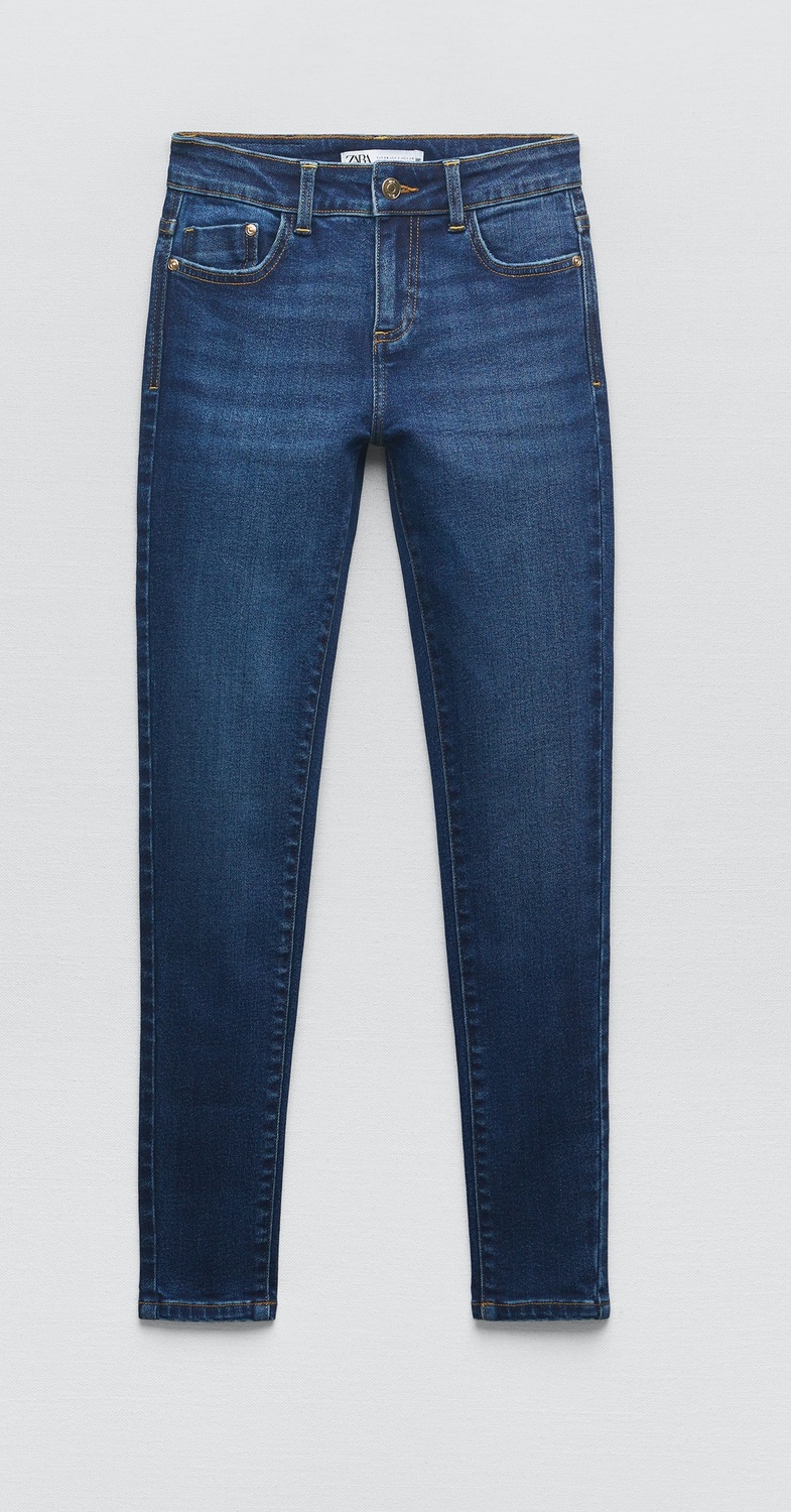 

Джинсы Zara Z1975 Mid-rise Skinny, синий