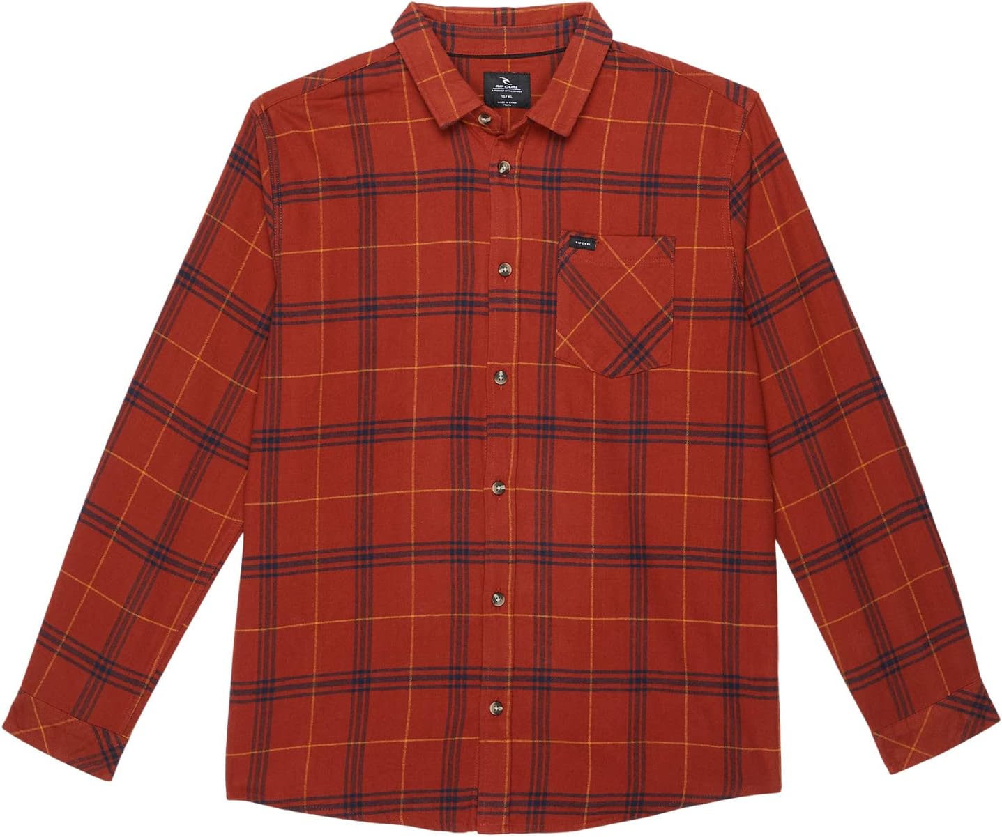 

Рубашка Rip Curl Checked In Flannel Shirt, красный