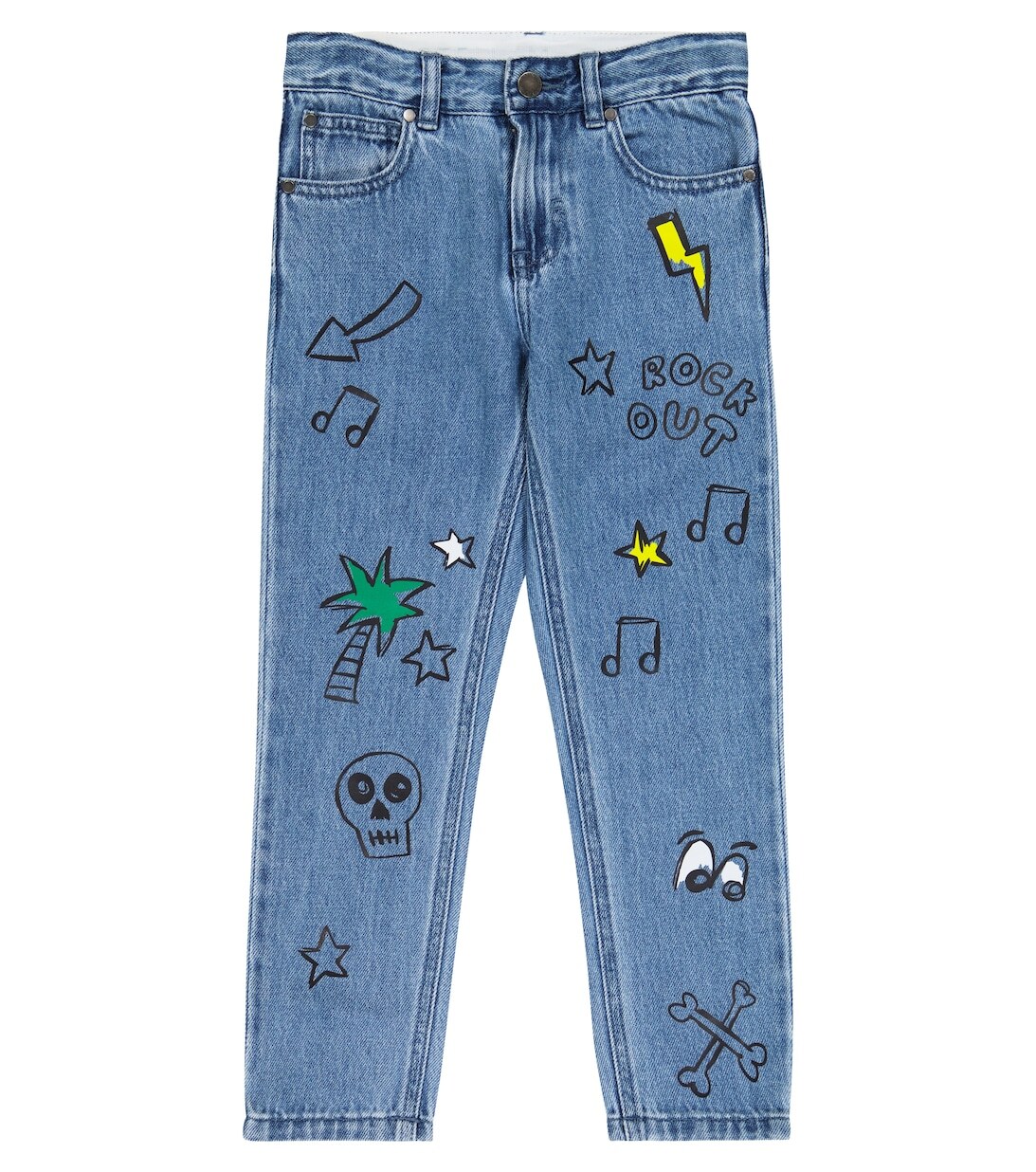 

Джинсы с принтом Stella McCartney Kids, синий