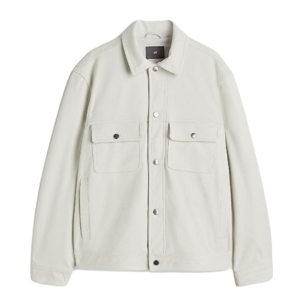 

Куртка H&M Faux Suede, светло-бежевый