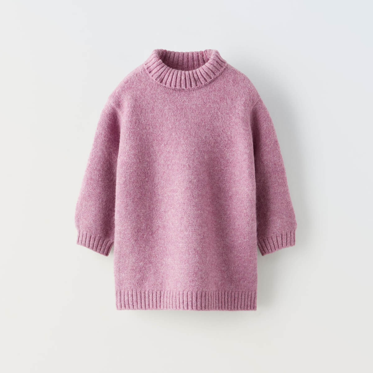 

Трикотажное платье Zara Knit, сиреневый