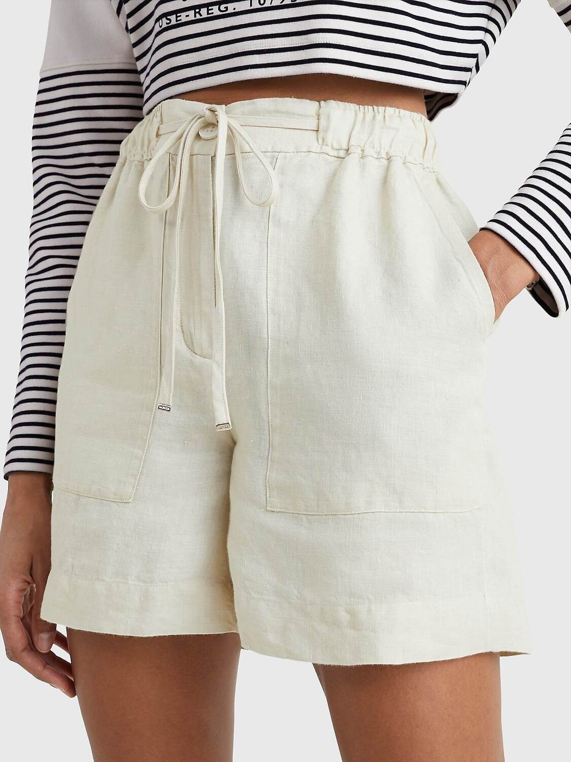 

Шорты Tommy Hilfiger Solid Linen, кремовый