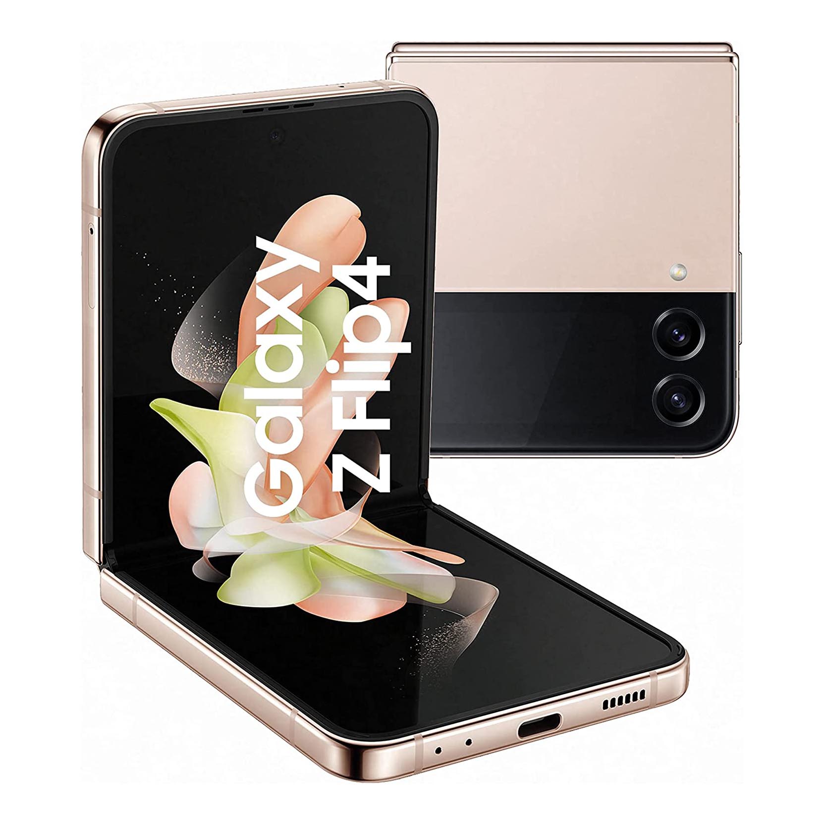 смартфон samsung galaxy z flip4 sm f721 256gb lavender Смартфон Samsung Galaxy Z Flip4 (1 Nano-SIM+eSIM), 8 Гб/128 Гб, розовое золото