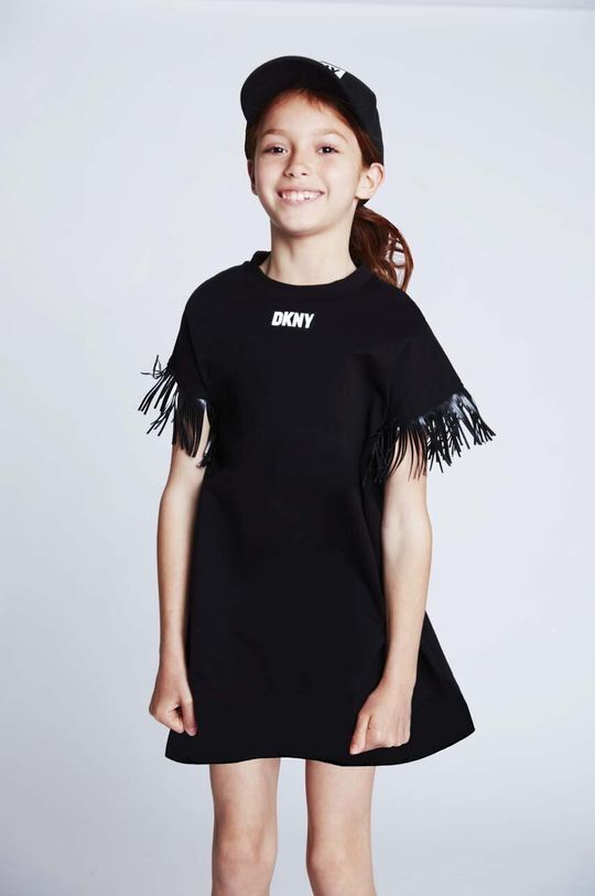 

Детская хлопковая шляпа с козырьком Dkny, черный