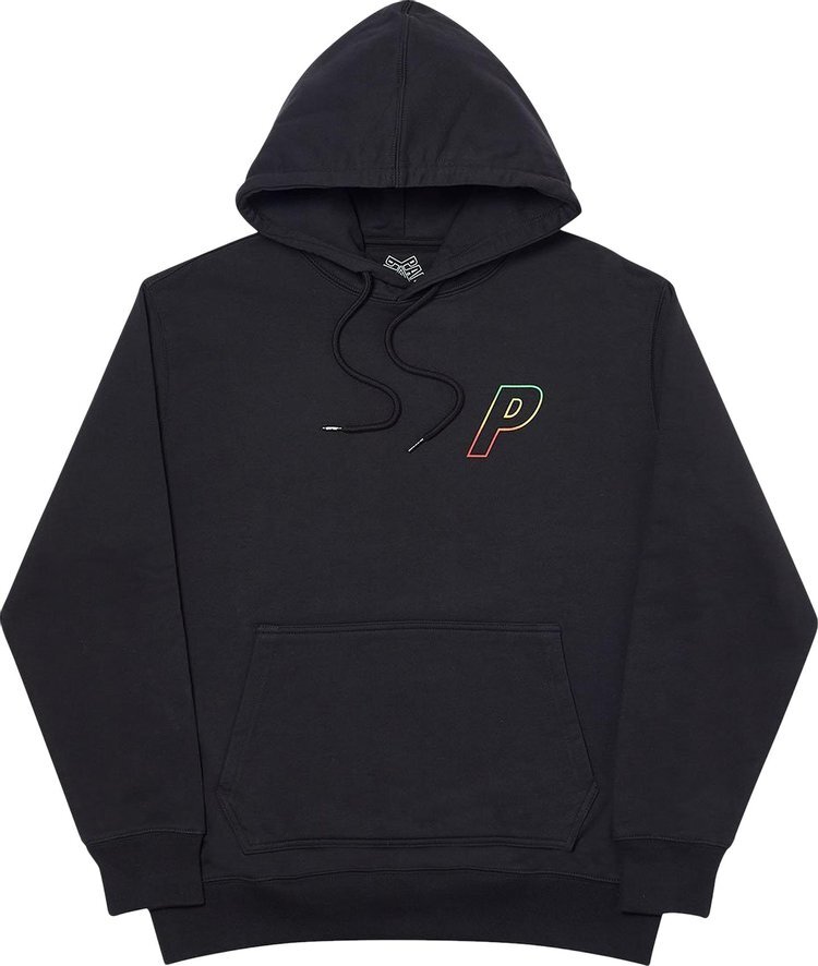 

Худи Palace Linear Triple Fade Hoodie 'Black', черный