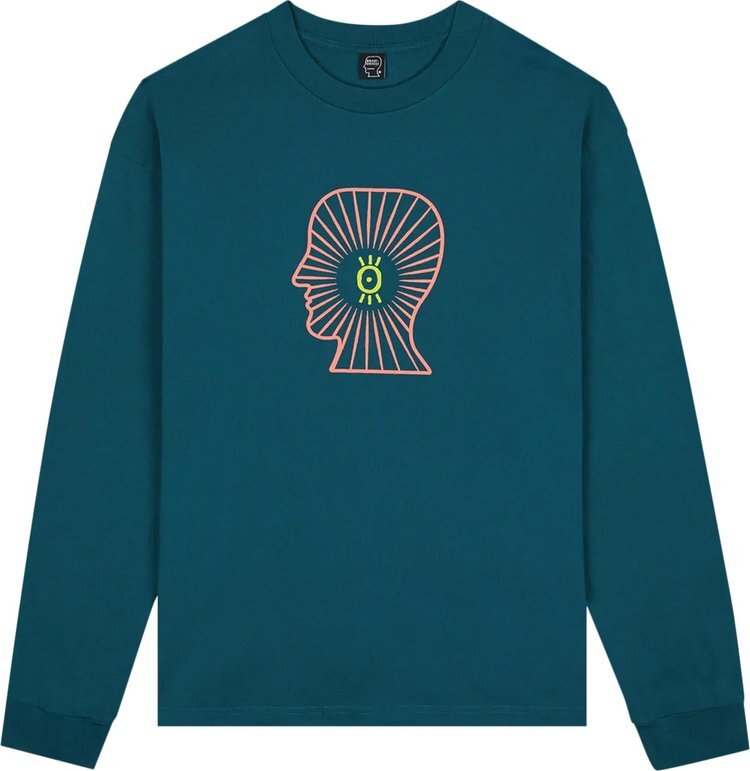 

Лонгслив Brain Dead Visions Club Long-Sleeve 'Teal', бирюзовый, Зеленый