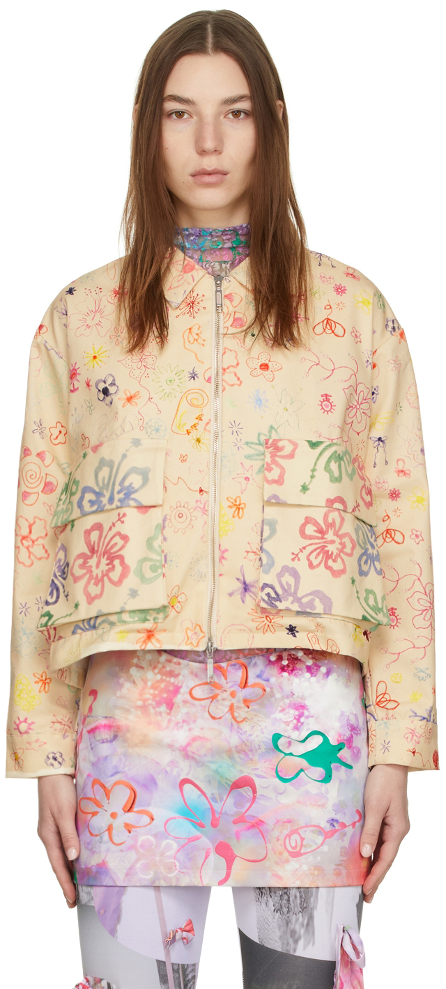 

Куртка Cargo Mechanic Off-White Doodle Flower Collina Strada