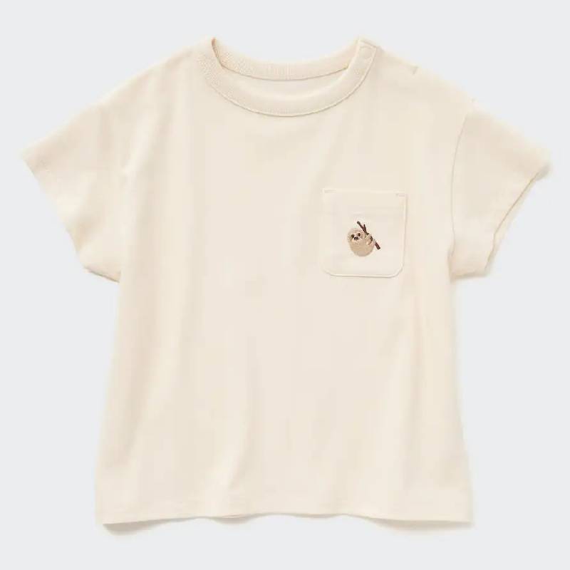 

Футболка для малышей Uniqlo Toddler Dry Short, светло-розовый