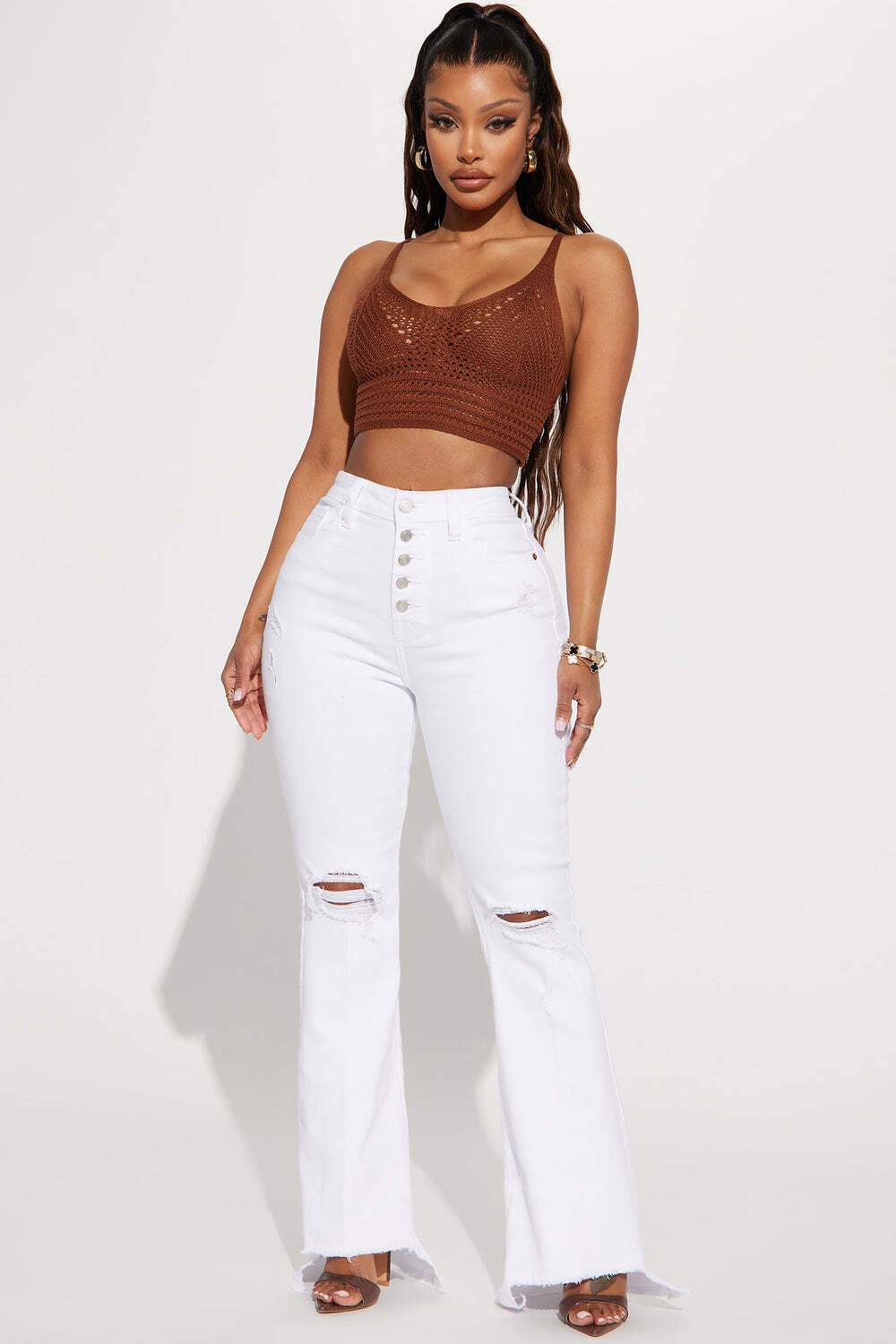 

Джинсы Fashion Nova WV38248WHTD, белый