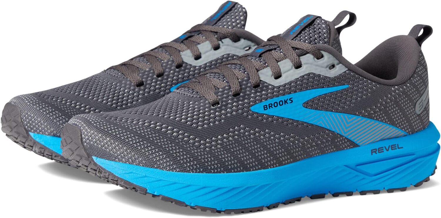 

Кроссовки Revel 6 Brooks, цвет Blackened Pearl/Blue