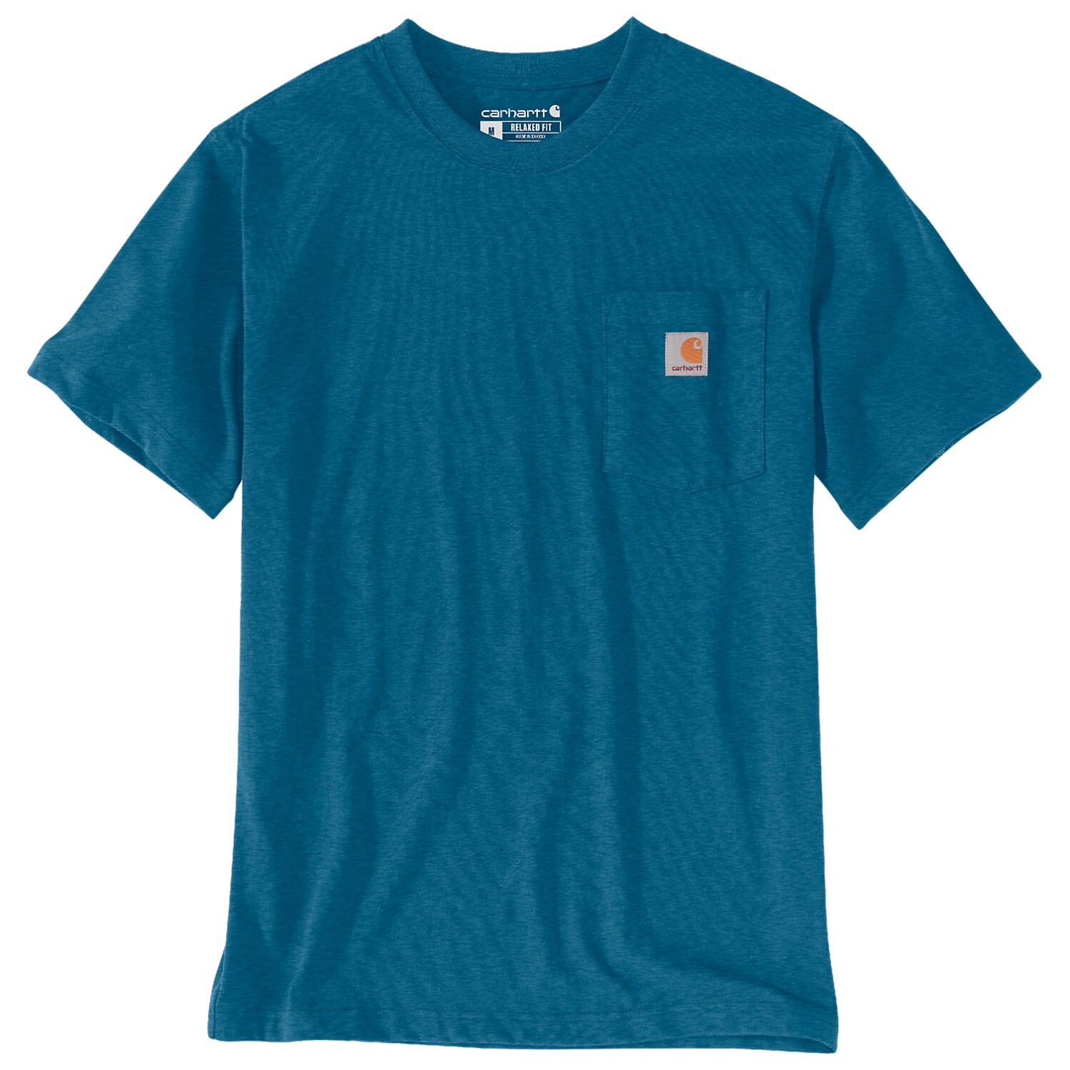 

Футболка Carhartt K87 Pocket S/S, цвет Deep Lagoon Heather