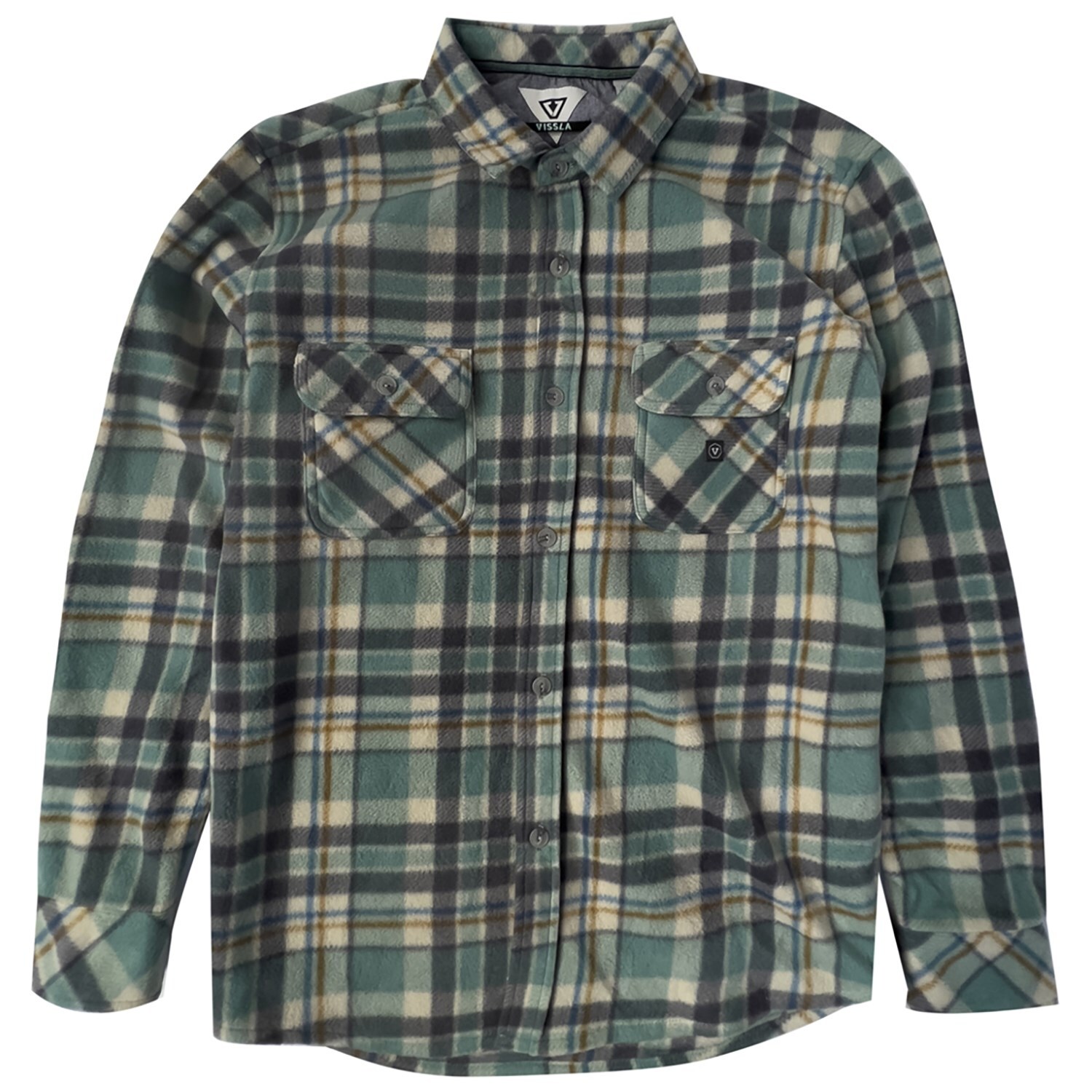 

Vissla Eco-Zy с длинным рукавом Polar Flannel, smokey jade