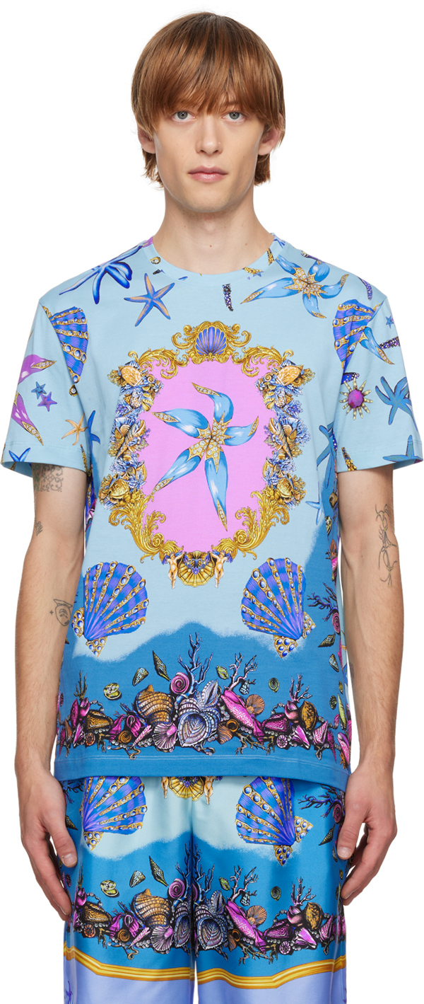 

Синяя футболка Trésors De La Mer Versace