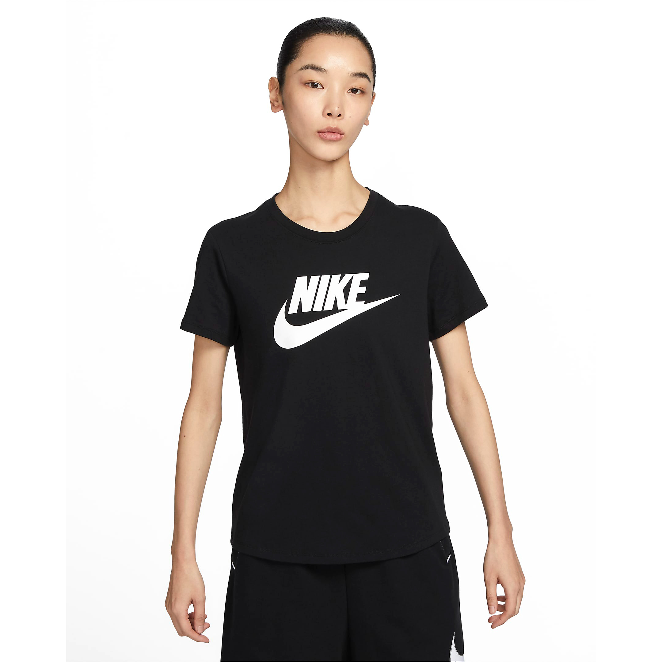 Футболка Nike Sportswear Essentials Women's Logo, черный/белый