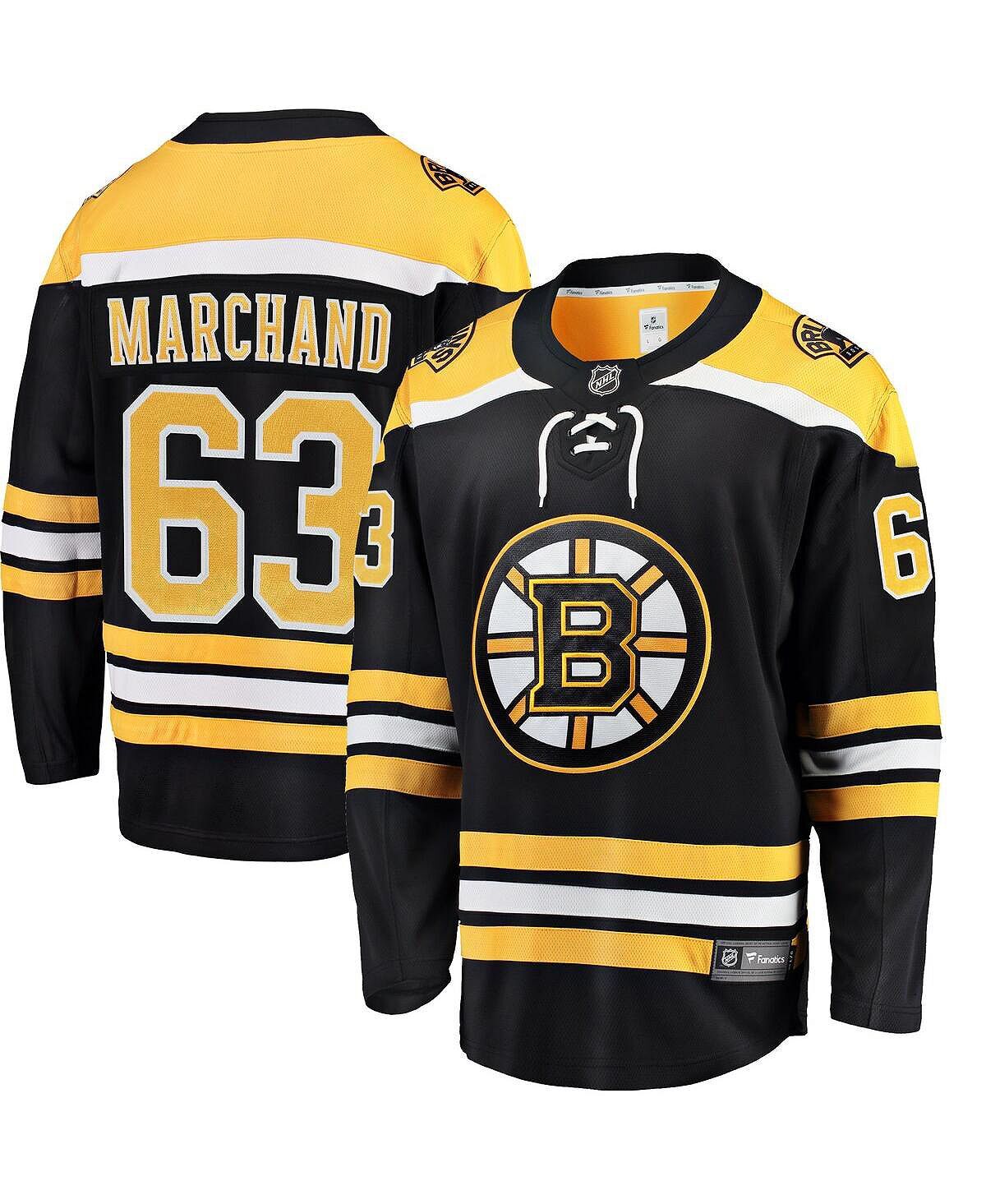 

Мужская футболка brad marchand black boston bruins breakaway player Fanatics, черный