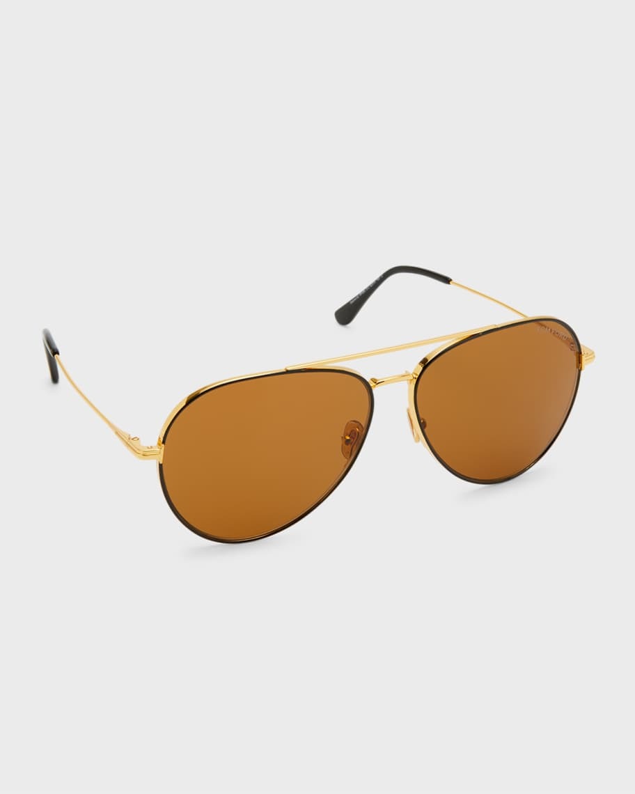 

Мужские солнцезащитные очки-авиаторы Dashel Double-Bridge Metal TOM FORD