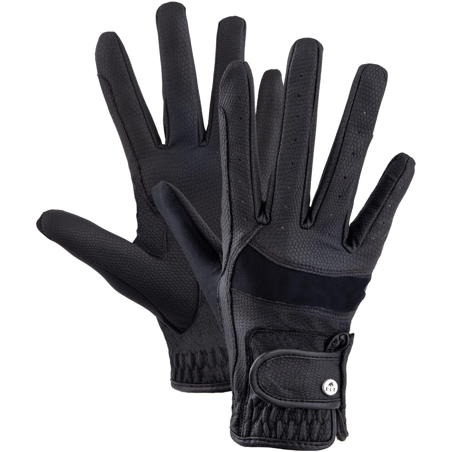 защитные противоскользящие перчатки для верховой езды Перчатки для верховой езды Magnetize Elt, черный