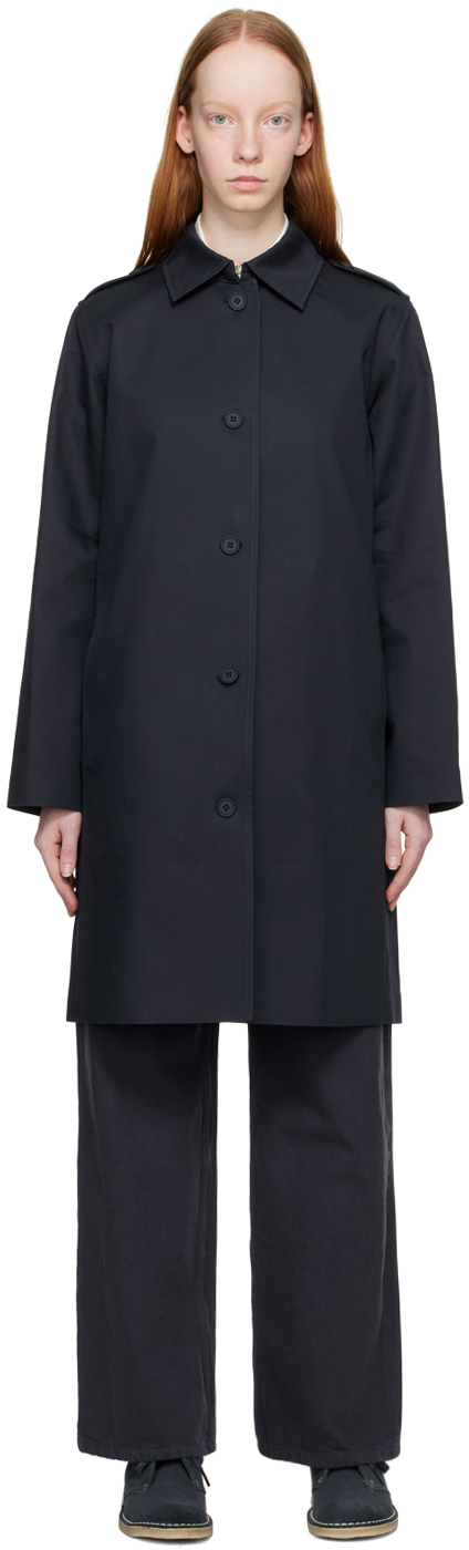 

Темно-синее пальто Justine A.P.C., Синий