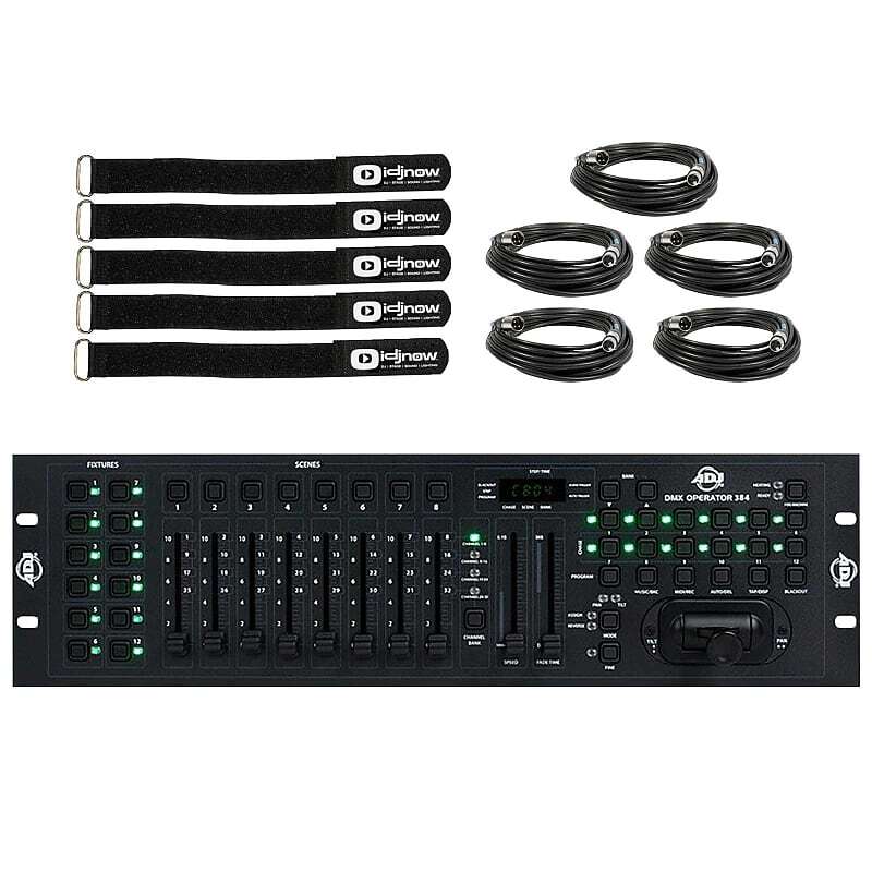 

American DJ DMX Operator 384 Комплект контроллера освещения DMX + кабели American DJ DMX Operator 384 DMX Lighitng Controller Bundle + Cables