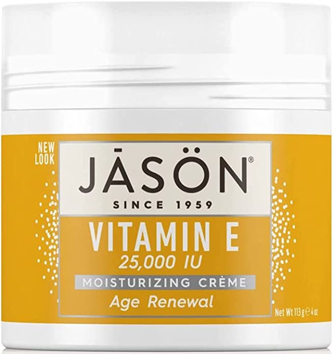 Крем с витамином Е Jason Natural Products 25 000 МЕ 120 мл jason natural чистое натуральное масло для кожи максимально эффективный витамин е 45 000 ме 59 мл 2 жидких унции