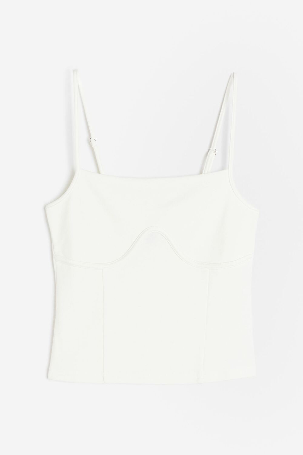 

Топ H&M Corset-style Camisole, кремовый