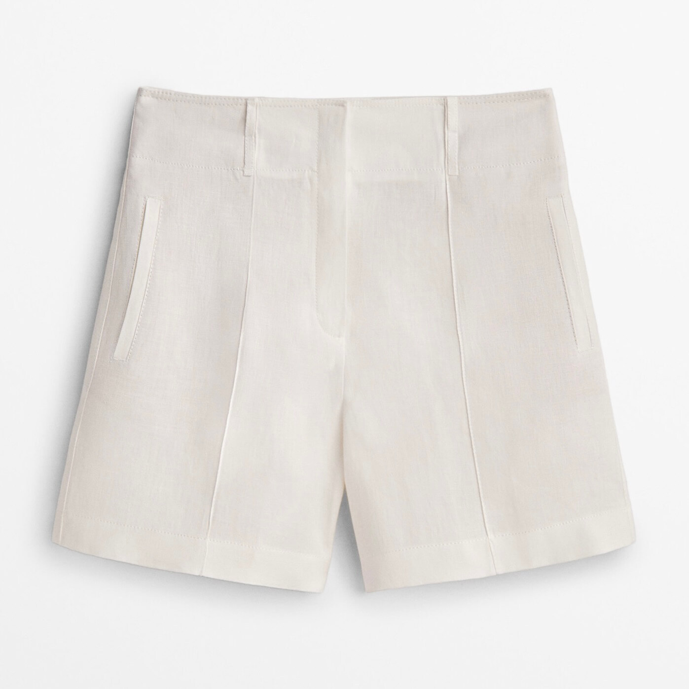 

Шорты-бермуды Massimo Dutti Linen, белый