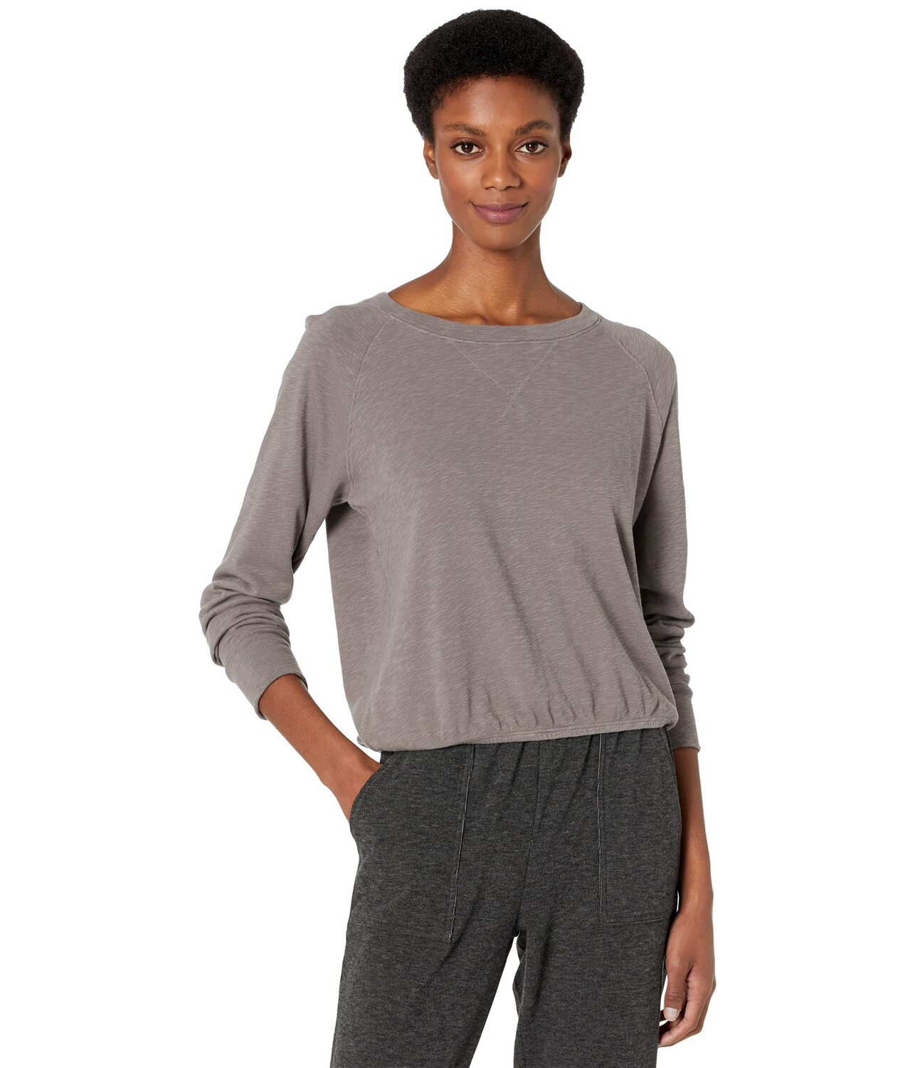 

Пуловер bobi Los Angeles, Sustainable Slub Terry Sweathshirt