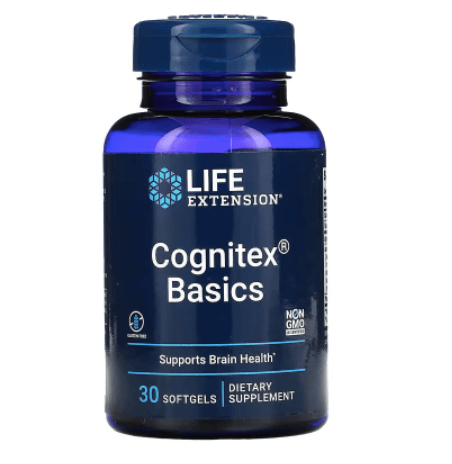 Поддержание оптимального здоровья мозга Cognitex Basics 30 капсул Life Extension